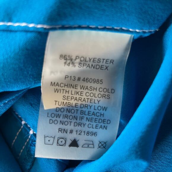 Title Nine Hooded Swelter Shelter Tunic Dress Small Blue Pockets - Picture 6 of 6